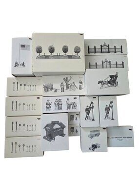 Dept 56 Heritage Village Collection Huge Accessories Lot New